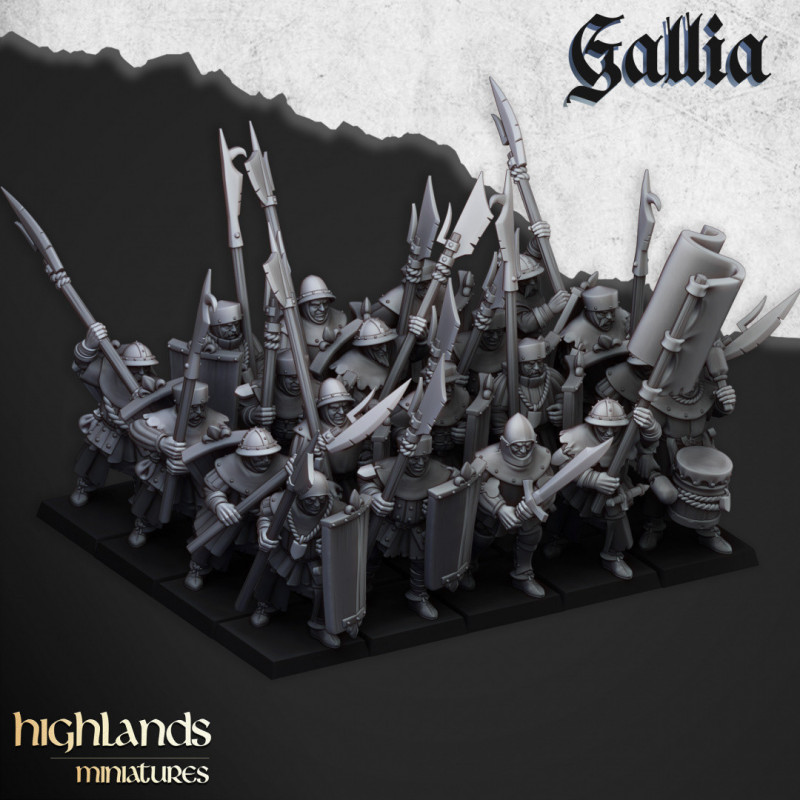 Higland miniatures Gallia - Hommes d'armes   
