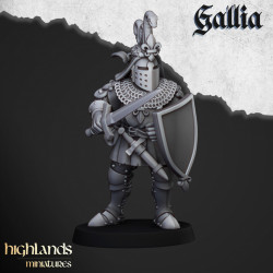 Higland miniatures Gallia - Chevaliers à pieds    (2)