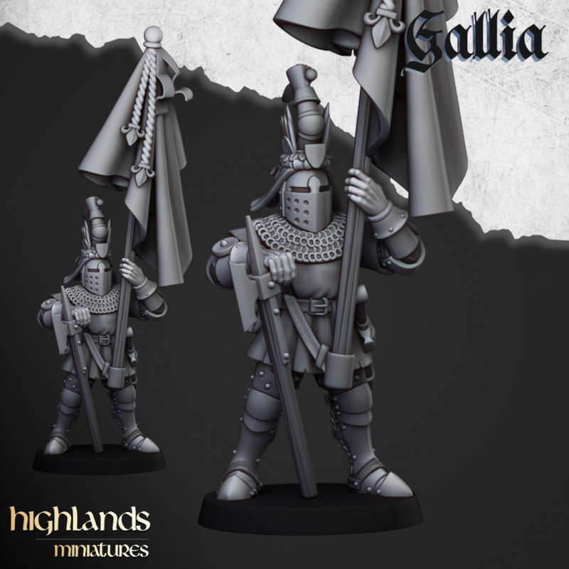 Higland miniatures Gallia - Chevaliers à pieds   