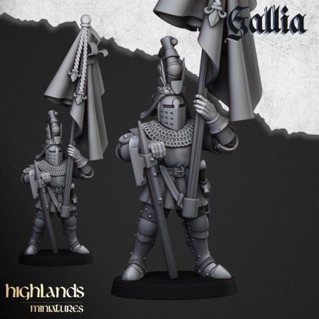 Higland miniatures Gallia - Chevaliers à pieds   