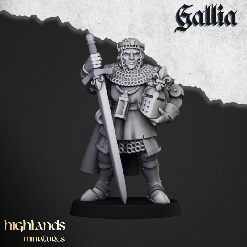 Higland miniatures Gallia - Chevaliers à pieds   