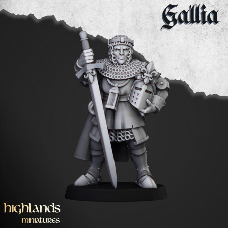Higland miniatures Gallia - Chevaliers à pieds   