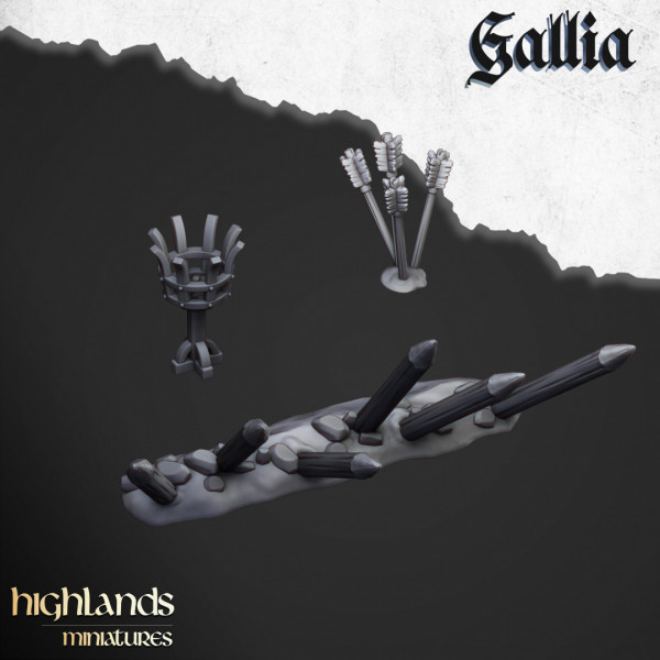 Higland miniatures Gallia - Pieux X 1 