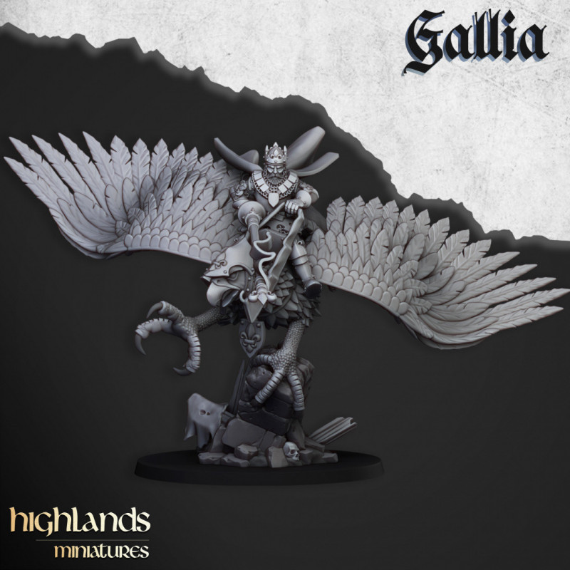 Higland miniatures Gallia - Héros Hyppogryphe  