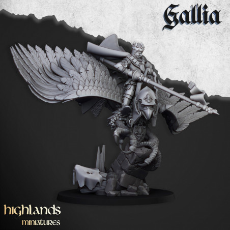 Higland miniatures Gallia - Héros Hyppogryphe  