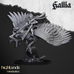 Higland miniatures Gallia - Héros Hyppogryphe  