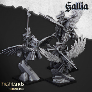 Higland miniatures Gallia - Cavaliers pégases   