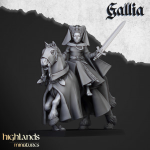 Higland miniatures Gallia - Demoiselle à cheval  
