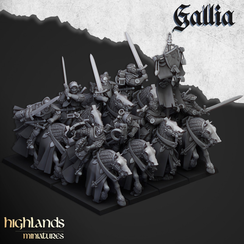 Higland miniatures Gallia - Chevaliers de la quête    Higland miniatures Gallia - Chevaliers de la quête