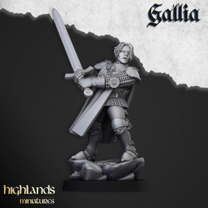 Higland miniatures Gallia - Demoiselle à pieds  