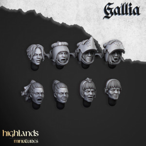Higland miniatures Gallia - Lot de têtes féminine 