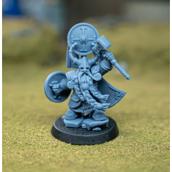 Higlands Miniatures 3D-Heros nain Marteau et bouclier   (2)