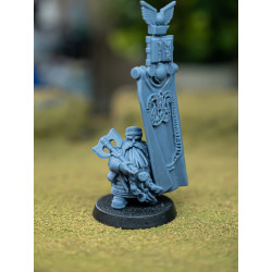 Higlands Miniatures 3D-Heros Nain Grande bannière   (2)