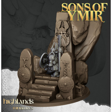 Higlands Miniatures 3D-Heros nain Lance   