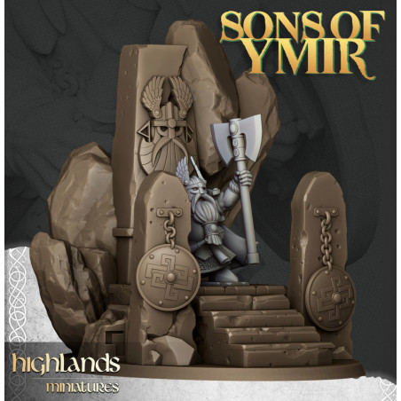 Higlands Miniatures 3D-Heros nain Lance   