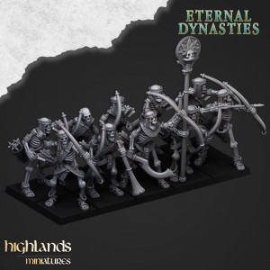 Higland Miniatures-Eternal Dynasties-Archers squelettes   