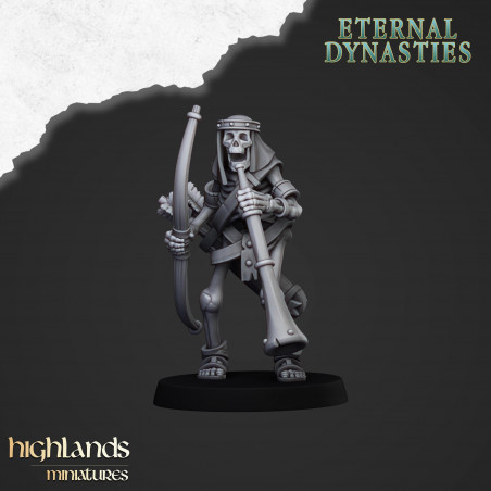 Higland Miniatures-Eternal Dynasties-Archers squelettes   