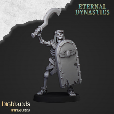 Higland Miniatures-Eternal Dynasties-Lanciers squelettes   