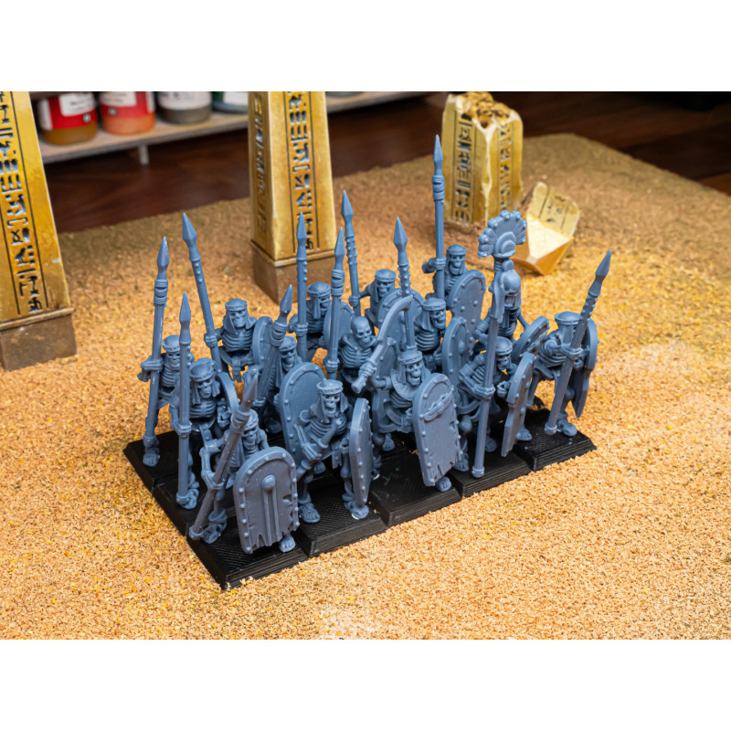 Higland Miniatures-Eternal Dynasties-Lanciers squelettes   