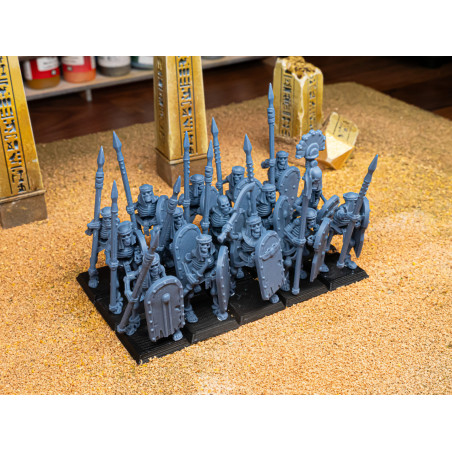 Higland Miniatures-Eternal Dynasties-Lanciers squelettes   