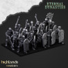Eternal Dynasties - Highlands Miniatures : Légions de Morts-Vivants des sables pour Wargames Épiques