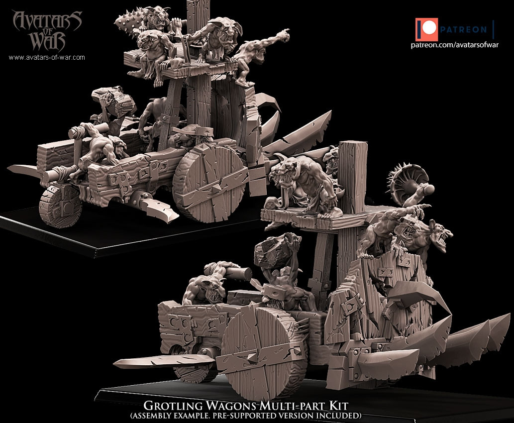 Orchi E Goblin Carrello A Pompa In Kit - Picture 11 of 30
