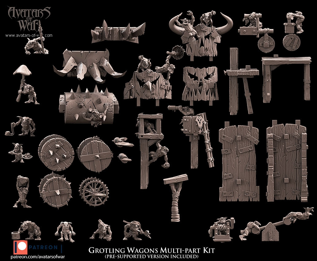 Orchi E Goblin Carrello A Pompa In Kit - Picture 13 of 30