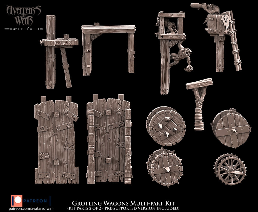 Orchi E Goblin Carrello A Pompa In Kit - Picture 15 of 30