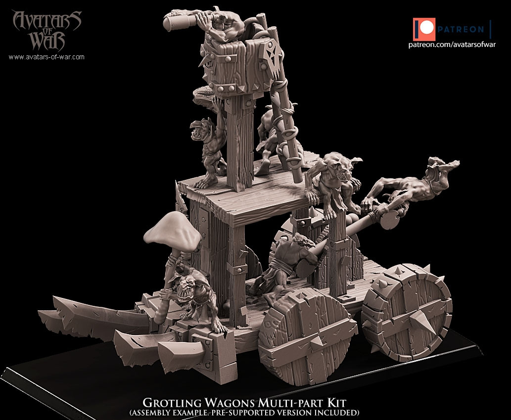 Orchi E Goblin Carrello A Pompa In Kit - Picture 18 of 30