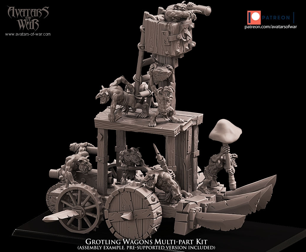 Orchi E Goblin Carrello A Pompa In Kit - Picture 29 of 30