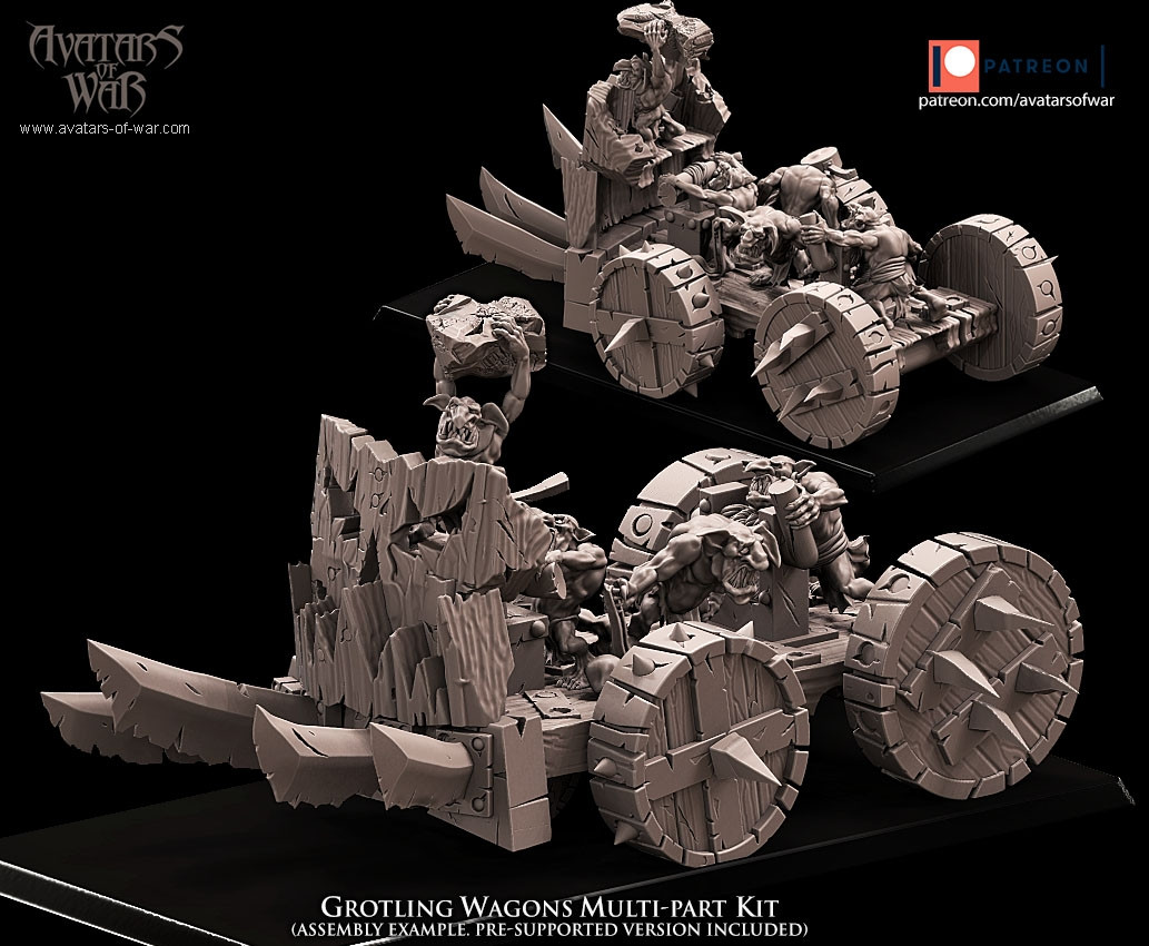 Orchi E Goblin Carrello A Pompa In Kit - Picture 20 of 30