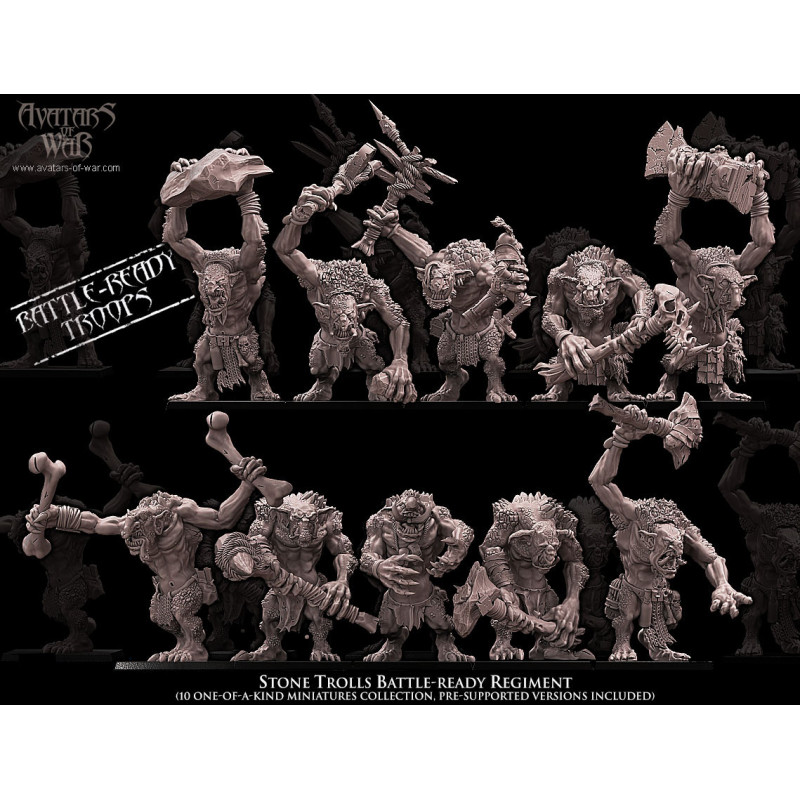 Avatars Of War -Battle ReadyTrolls de pierre   