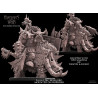 Avatars Of War 3D-Chef orque noir sur sanglier   