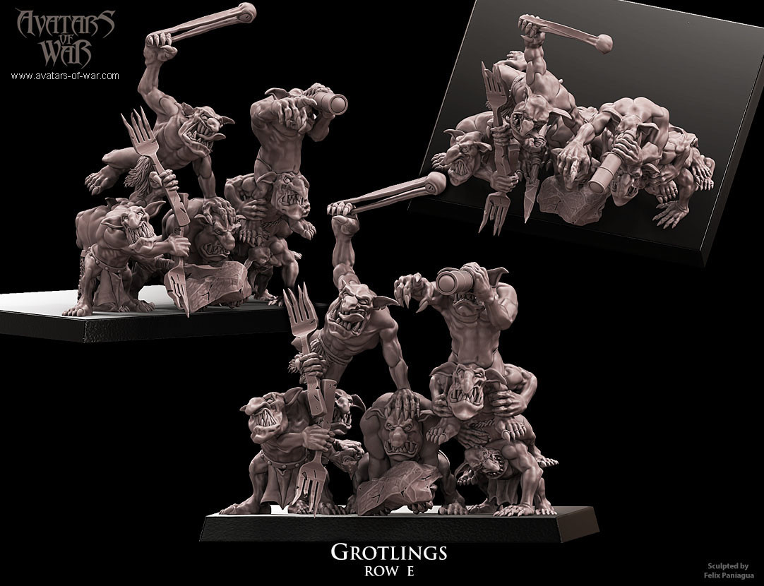 Orcos Y Duendes - Bases De Grotlings - Picture 7 of 11
