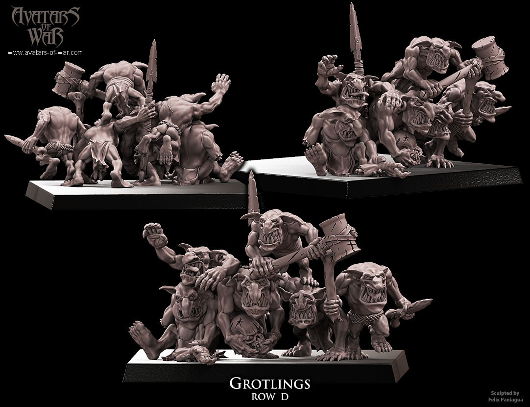 Orcos Y Duendes - Bases De Grotlings - Picture 8 of 11