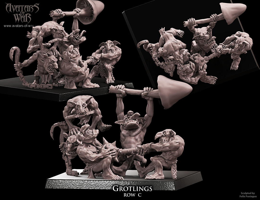Orcos Y Duendes - Bases De Grotlings - Picture 9 of 11