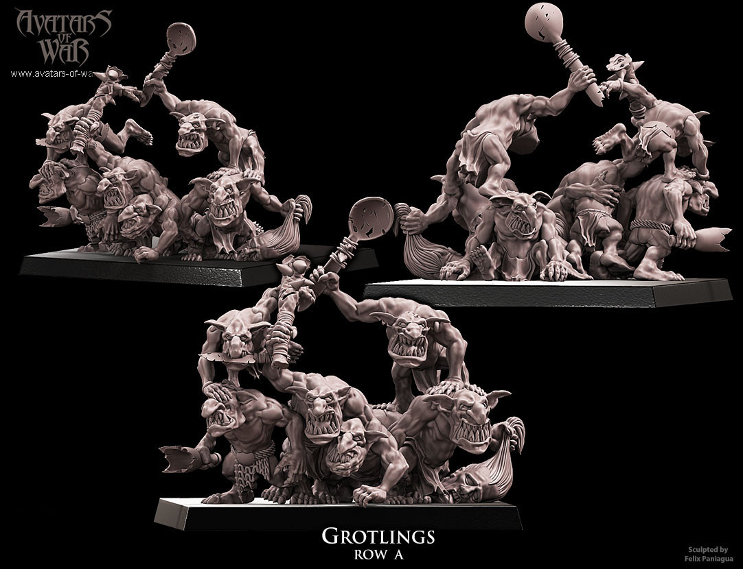 Orcos Y Duendes - Bases De Grotlings - Picture 11 of 11