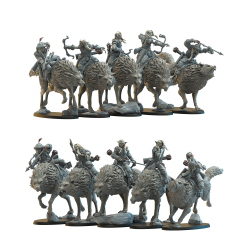 Hobgobelins cavaliers avec arcs   