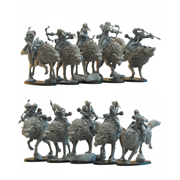 /9th Age Impression 3D Hobgobelins cavaliers avec arcs   