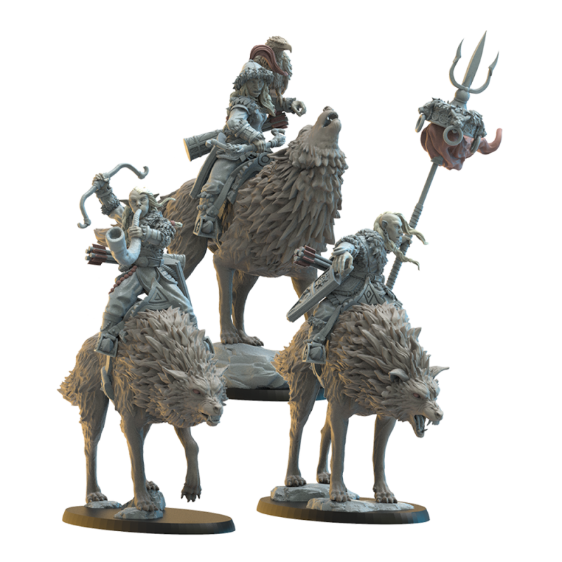 Hobgobelins cavaliers avec arcs   