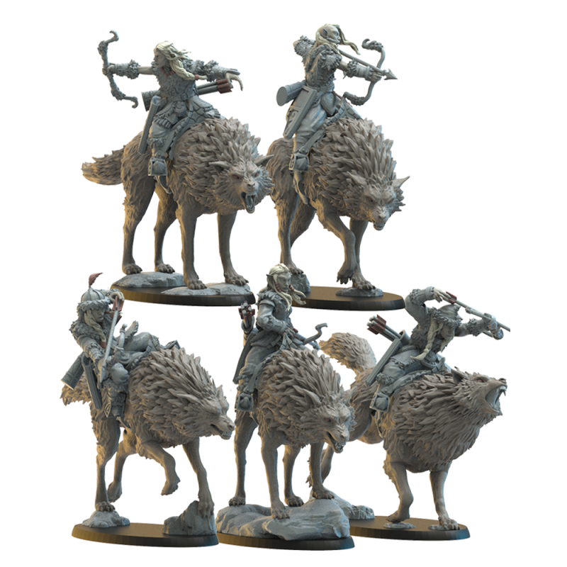 Hobgobelins cavaliers avec arcs   