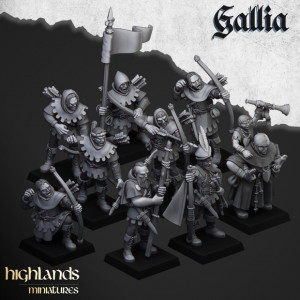Higland miniatures Gallia - Archers éclaireurs