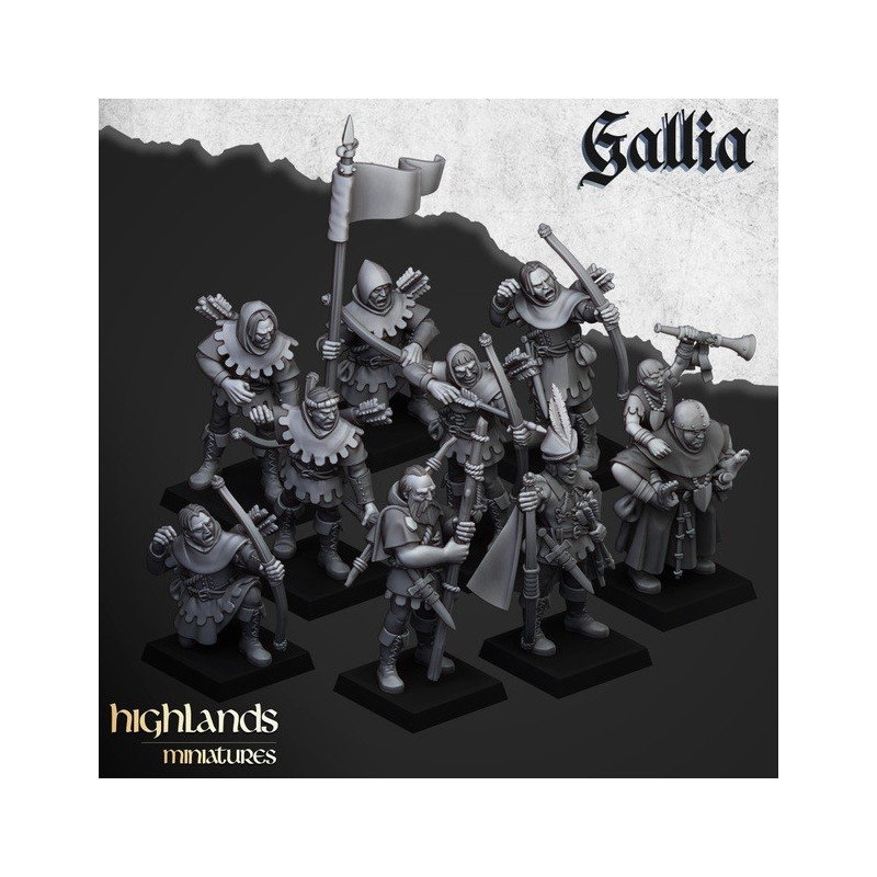 Galia Highland Miniatures - Figurines 3D Inspirées des Bretonniens pour Wargames Fantasy