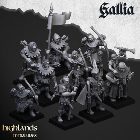 Galia Highland Miniatures - Figurines 3D Inspirées des Bretonniens pour Wargames Fantasy