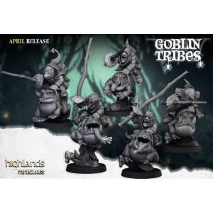 Higlands Miniature-Gobelins sur Squig avec Lances   