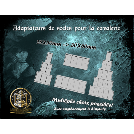 Plateaux de conversion socles 25x50 vers 30x60