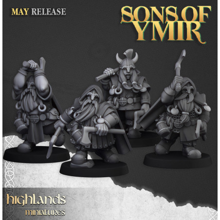 Higlands Miniatures 3D-Rangers Nains (toutes options d'armes)   