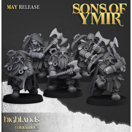 Higlands Miniatures 3D-Rangers Nains (toutes options d'armes)   