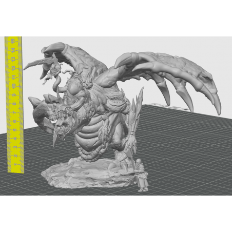 Figurine 3D Résine jeux de figurines Démon-Enfant du chaos pourriture 