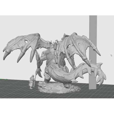 Figurine 3D Résine jeux de figurines Démon-Enfant du chaos pourriture 